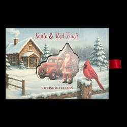 1 once Pièce d'Argent - Père Noël et Camion Rouge 1 once Pièce d'Argent - Père Noël et Camion Rouge - 1