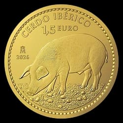 1 Unze Goldmünze - Iberisches Schwein Reverse Proof 2026 1 Unze Goldmünze - Iberisches Schwein Reverse Proof 2026 - 1
