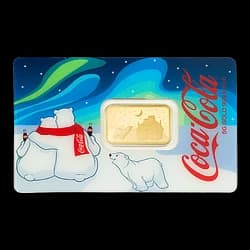 5 Gramm Goldbarren - Coca-Cola Eisbären 5 Gramm Goldbarren - Coca-Cola Eisbären - 1