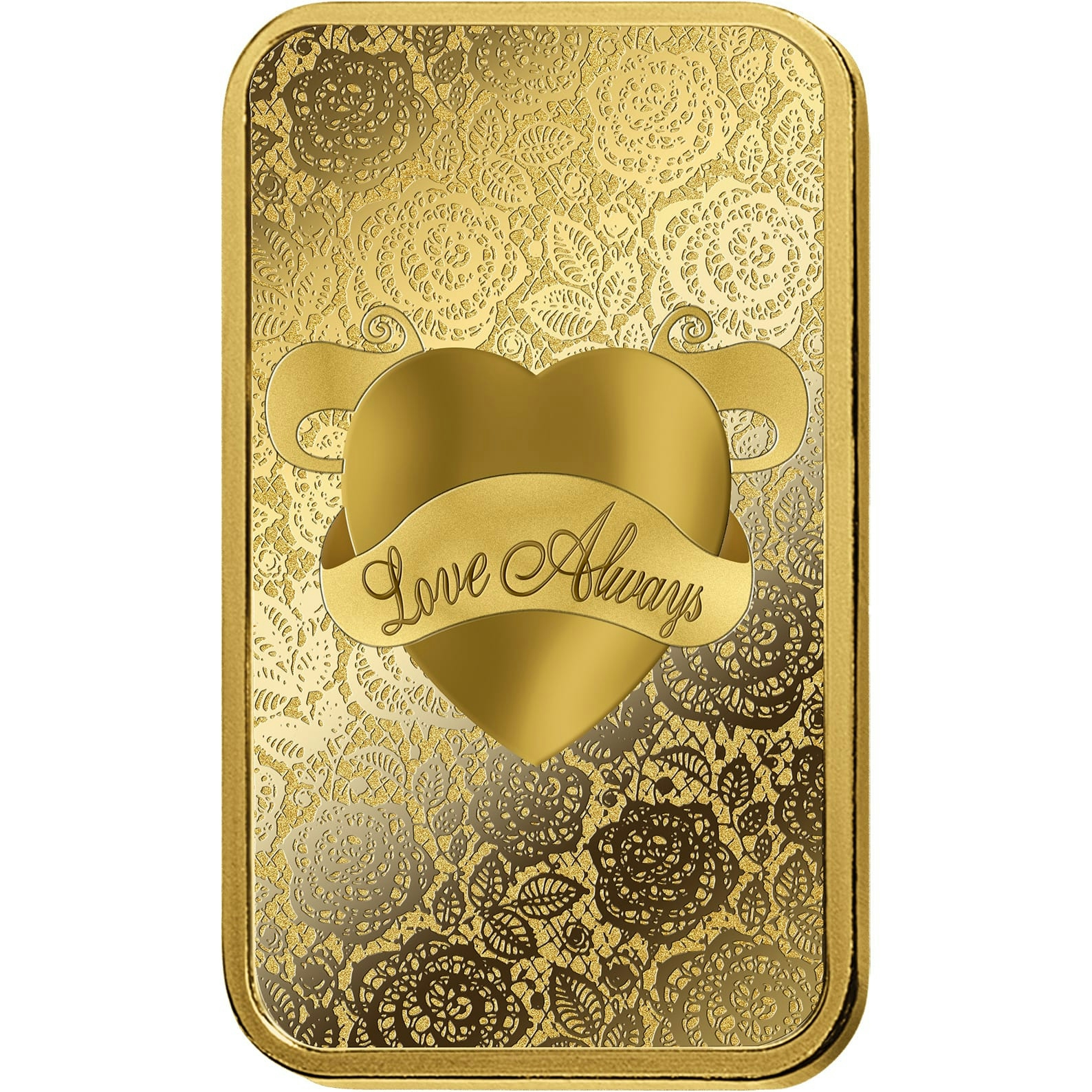 Achat d'or, 5 gram d'or pur Love Always - PAMP Suisse - Front 