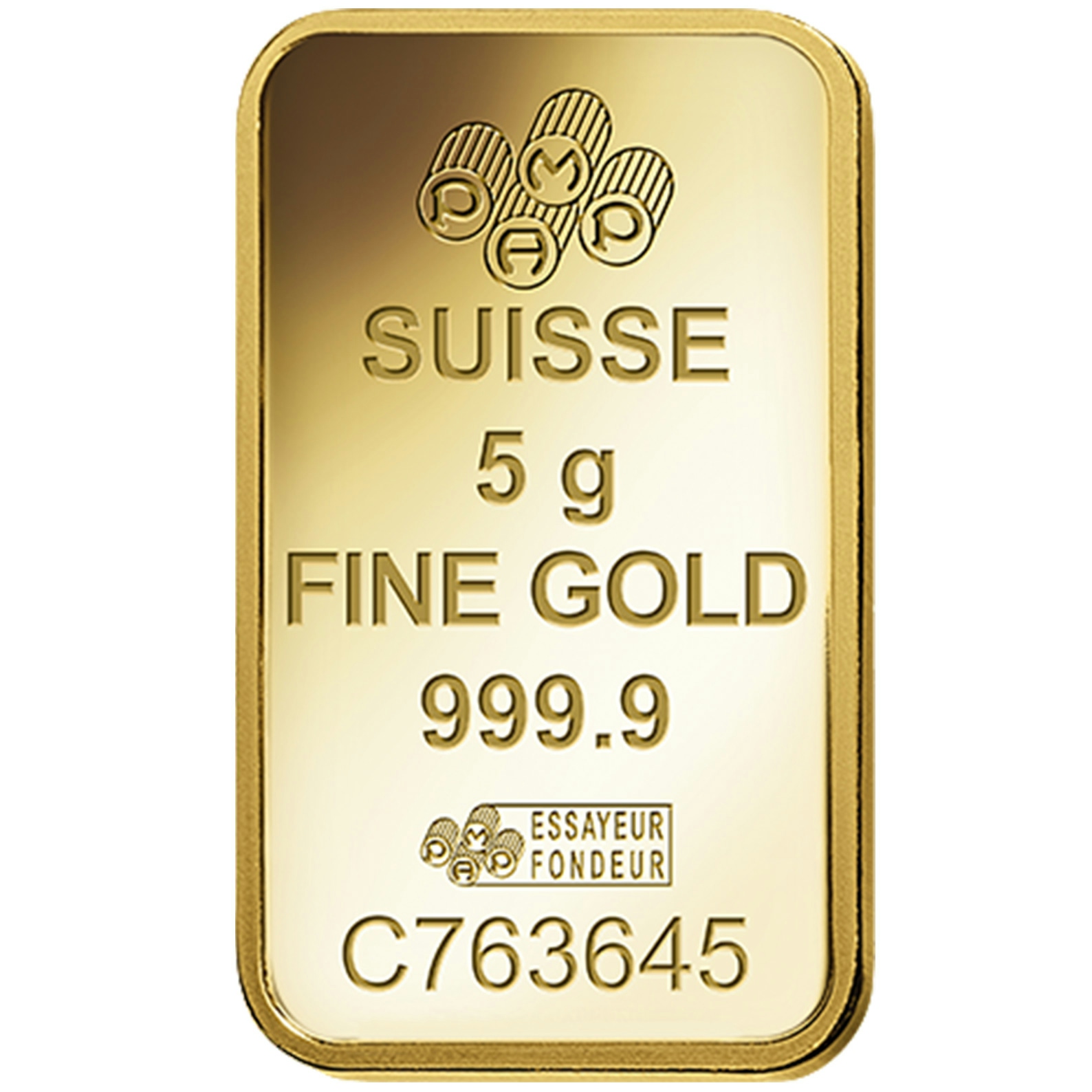 investir dans 5 gram d'or pur Love Always - PAMP Suisse - Back 