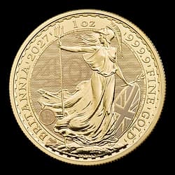1 onza Moneda de oro - Britannia 2027 1 onza Moneda de oro - Britannia 2027 - 1