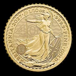 1/10 once Pièce d’Or - Britannia 2027 1/10 once Pièce d’Or - Britannia 2027 - 1