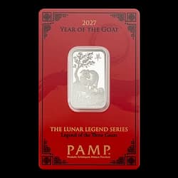 10 Gramm Silberbarren - PAMP Suisse Lunar Ziege 2027 10 Gramm Silberbarren - PAMP Suisse Lunar Ziege 2027 - 1