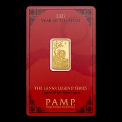 5 Gramm Goldbarren - PAMP Suisse Lunar Ziege 2027 5 Gramm Goldbarren - PAMP Suisse Lunar Ziege 2027 - 1