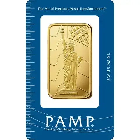 100 grammes Lingotin d'Or - PAMP Suisse Liberty