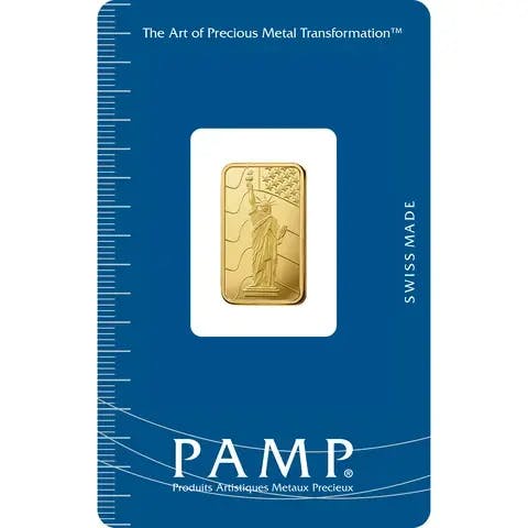 2.5 gram Gold Bar - PAMP Suisse Liberty