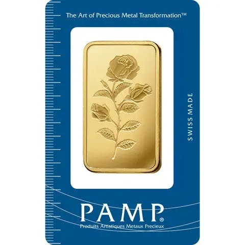 100 gram Gold Bar  - PAMP Suisse Rosa