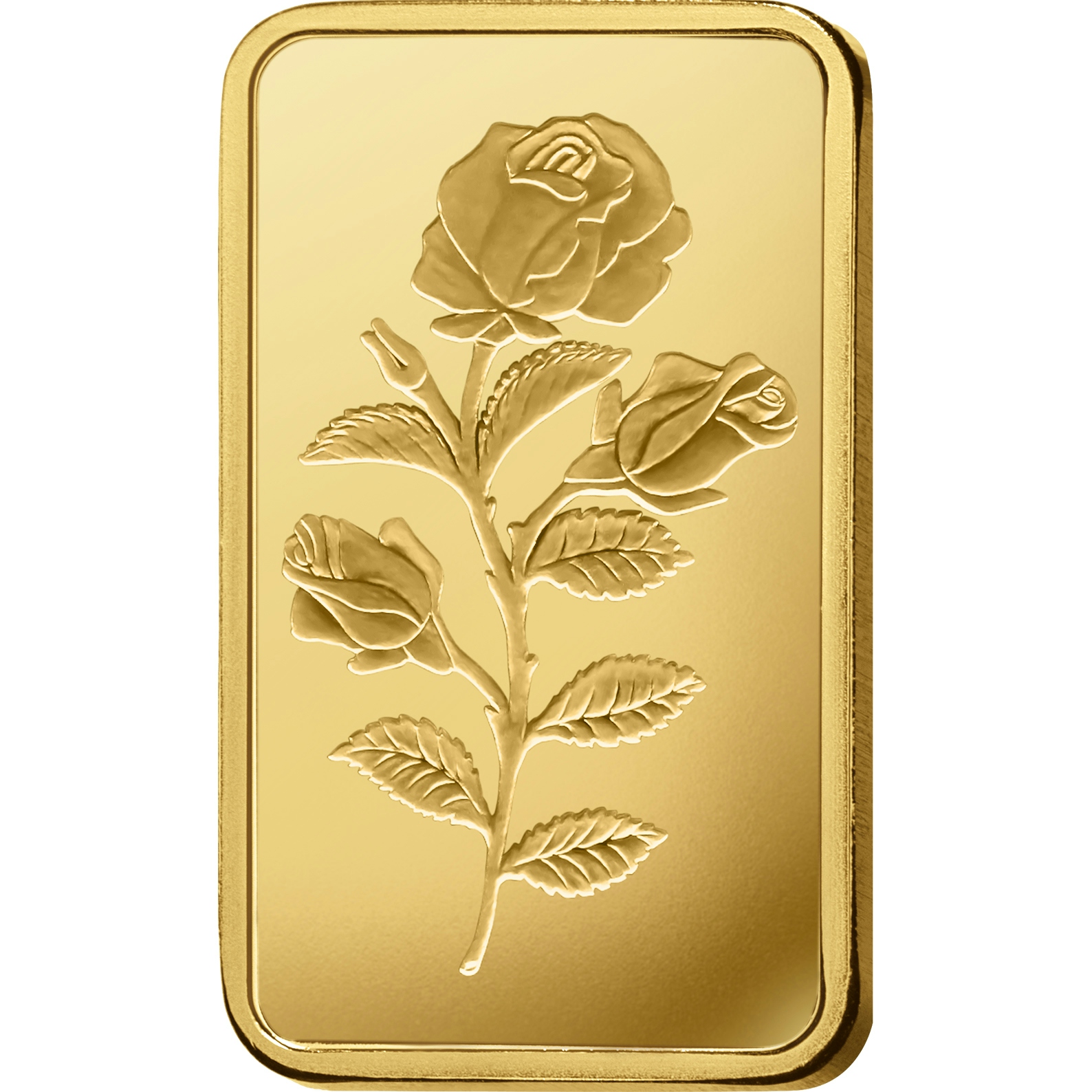 Compare oro, 100 grammi d'oro puro Rosa - PAMP Svizzera - Front