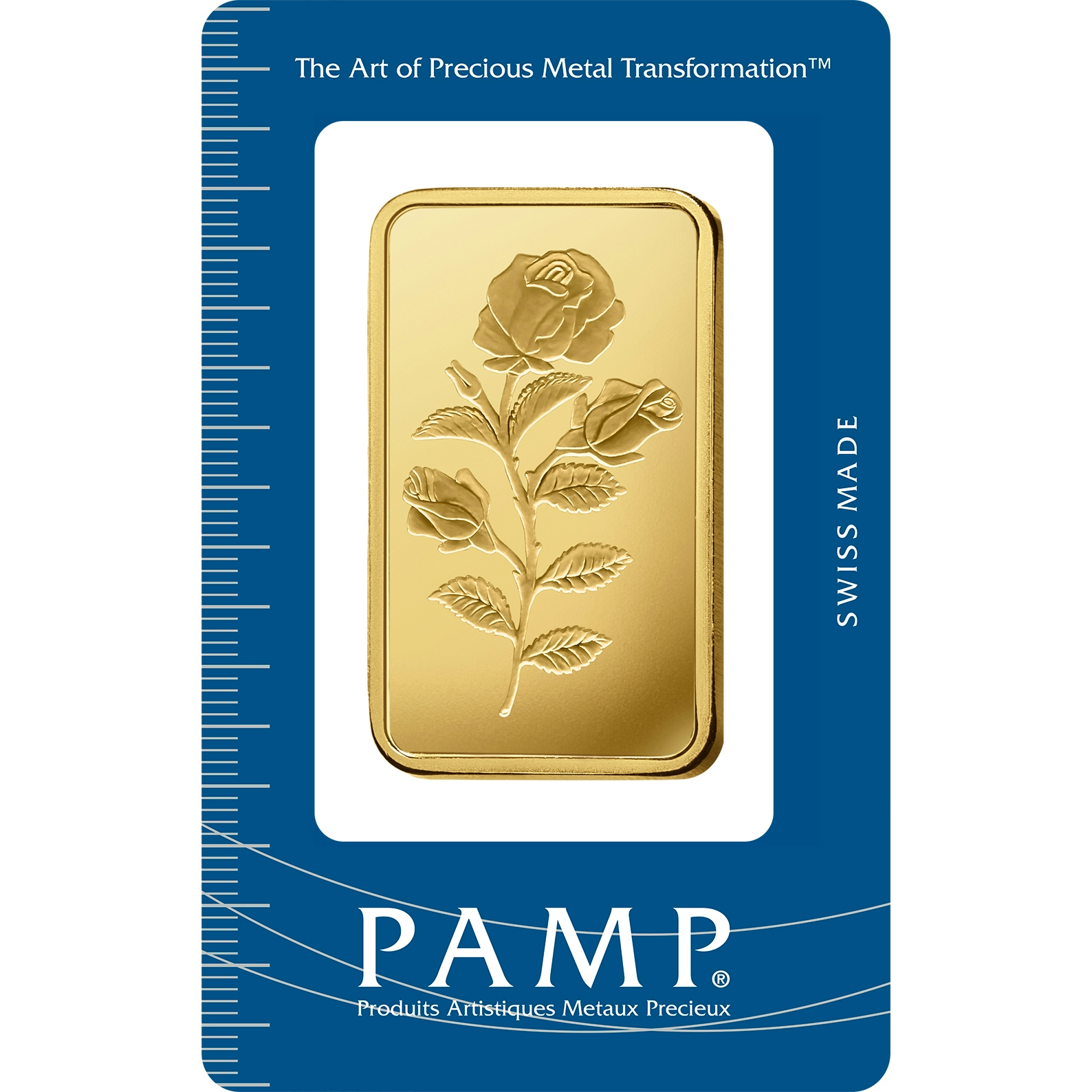 Investire in 50 grammi d'oro puro Rosa - PAMP Svizzera - Pack Front