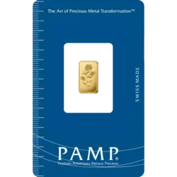 Purchase gold, 1 gram Fine Gold Rosa - PAMP Swiss - Pack Front Invest in 1 gram Fine Gold Rosa - PAMP Swiss - Pack Front