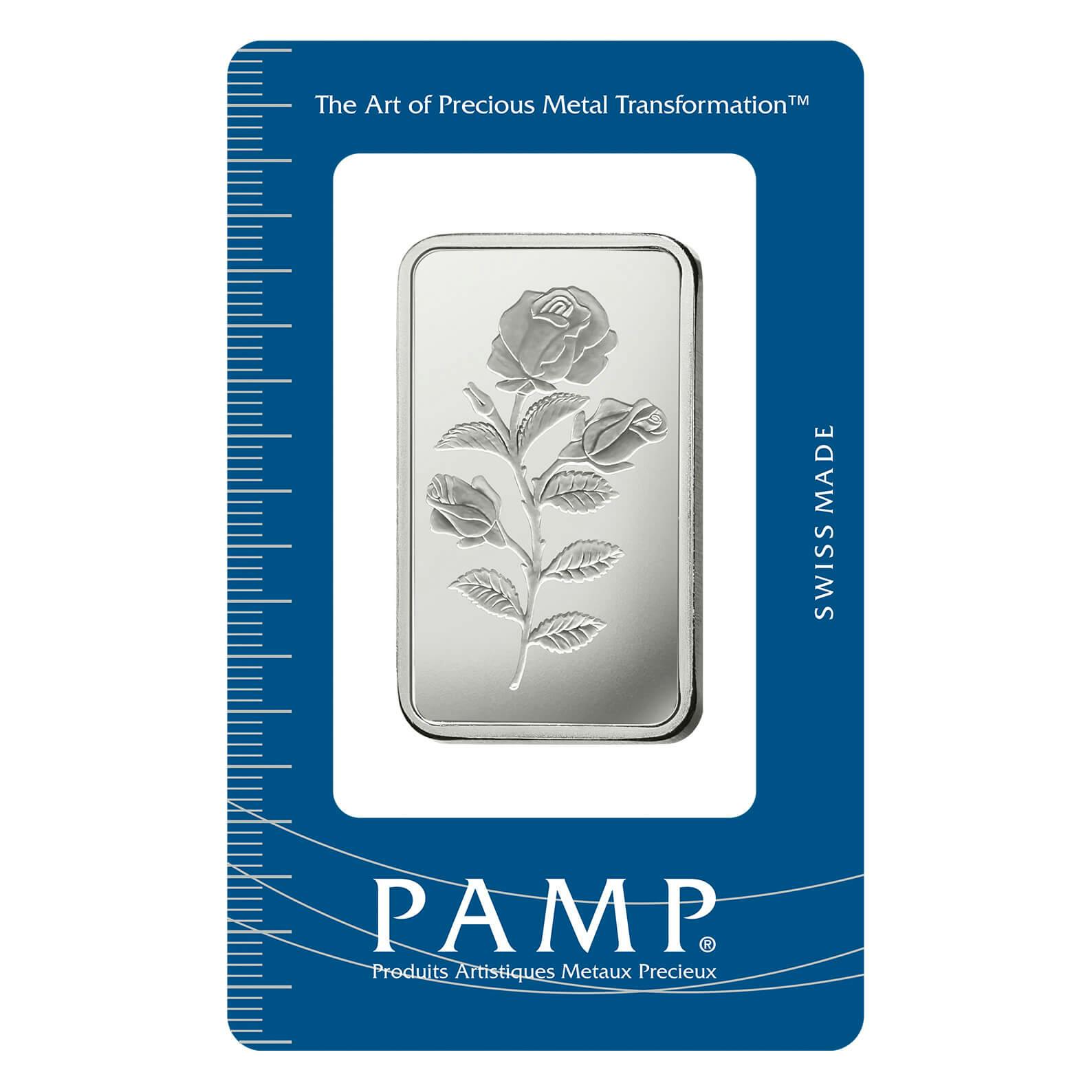 Invest in 20 gram Fine Silver Rosa - PAMP Swiss - Pack Front