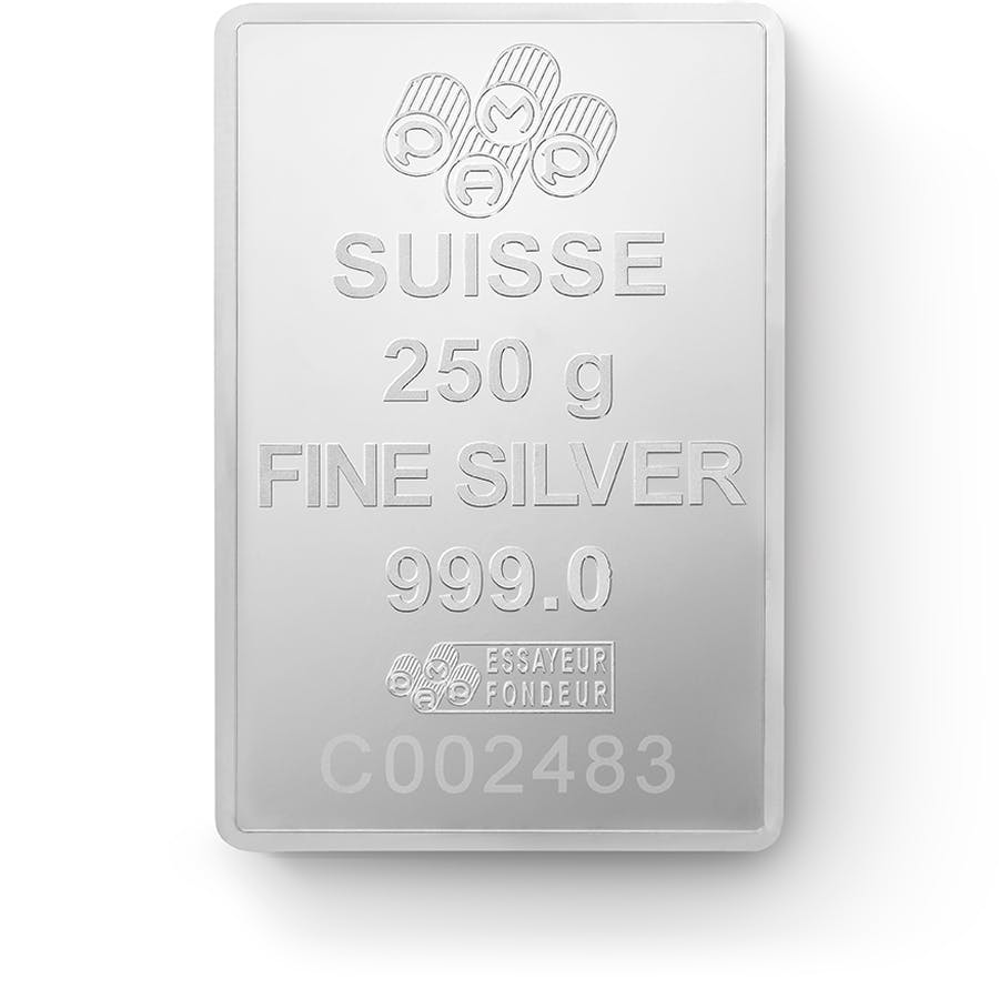 Comprare 250 grammi lingottino d'argento puro 999.0 - PAMP Suisse Lady Fortuna - Back