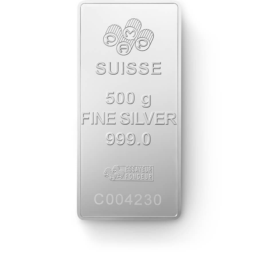 Comprare 500 grammi lingottino d'argento puro 999.0 - PAMP Suisse Lady Fortuna - Back