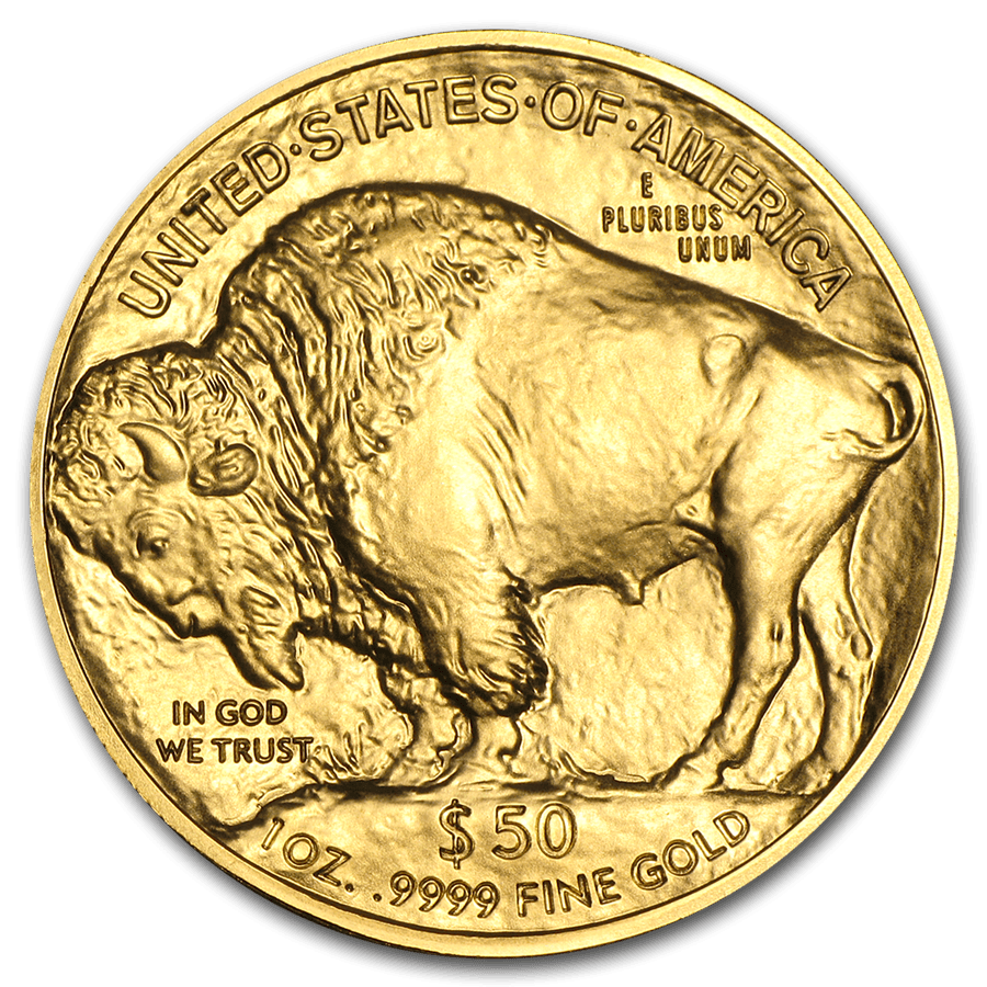 Invest in 1 oz Fine gold Buffalo - United States Mint - Back