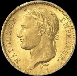 Kaufen Sie Gold, 40 Francs Napoléon Tête Laurée Empire 1812 - French Mint - Front Kaufen Sie 40 Francs Napoléon Tête Laurée Empire 1812 - French Mint - Front