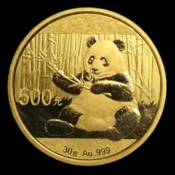 30 Gramm Goldmünze - Panda 2017 30 Gramm Goldmünze - Panda 2017