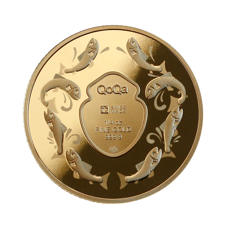 Invest in 1/4 oz Fine Gold QoQa Edition - Back