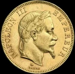 100 Franken Goldmünze - Napoléon III Lorbeerkopf 1869 A 100 Franken Goldmünze - Napoléon III Lorbeerkopf 1869 A