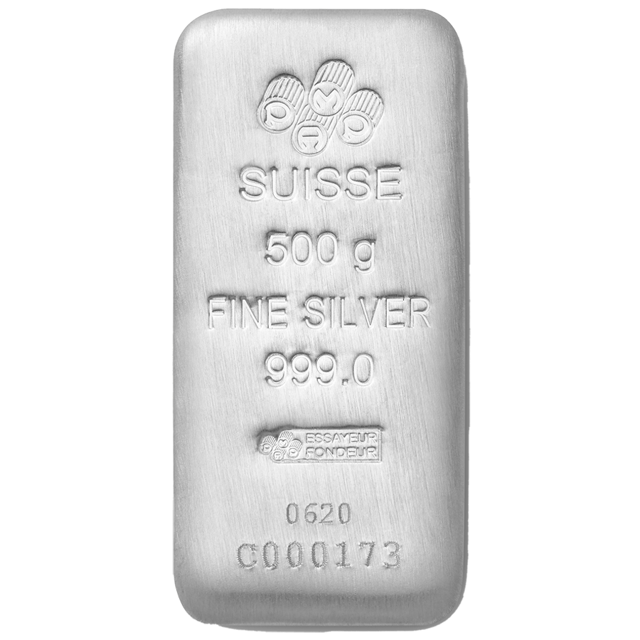 500 gram Silver bars