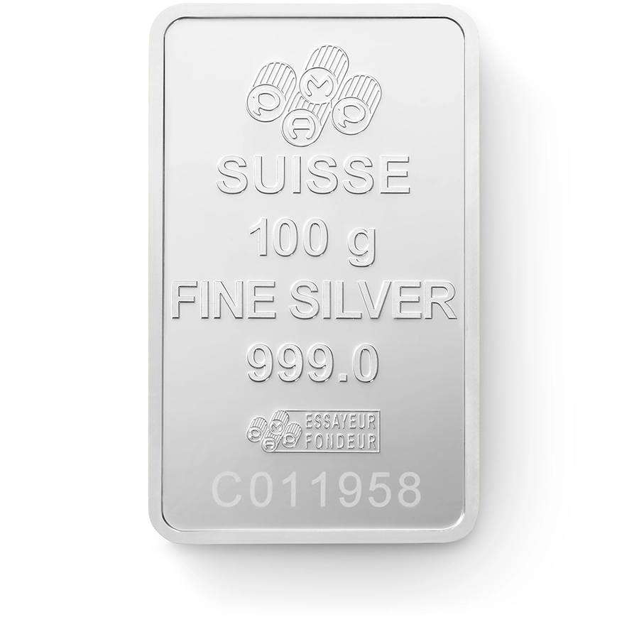 100 g silver bars