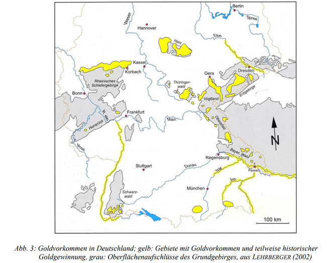 karte der goldvorkommen in deutschland karte der goldvorkommen in deutschland