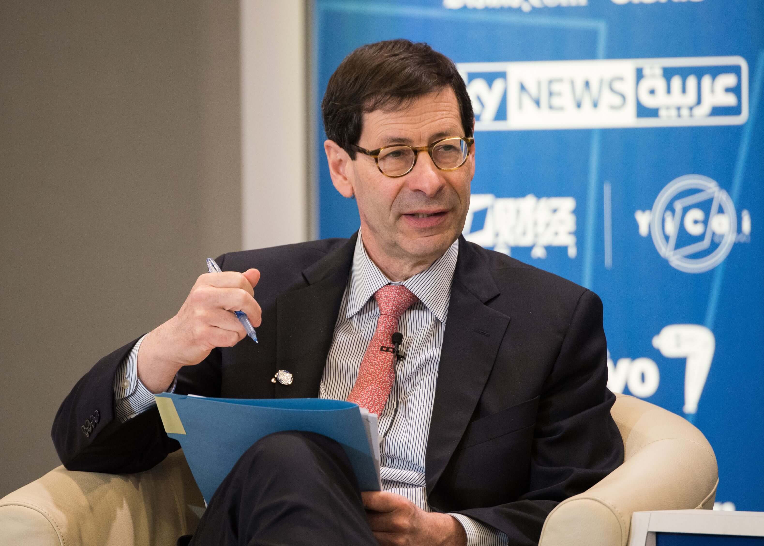 former IMF chief economist Maurice Obstfeld photographed during a press conference former IMF chief economist Maurice Obstfeld photographed during a press conference