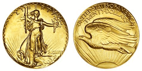 1907 Saint-Gaudens $20 Gold Double Eagle 1907 Saint-Gaudens $20 Gold Double Eagle