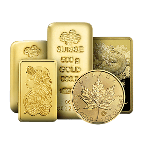 pièces et lingots d'or