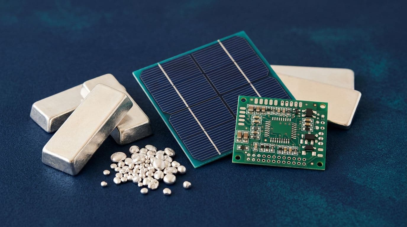 Solare, elettronica ed elettrificazione assorbono oltre la metà dell’argento consumato ogni anno.