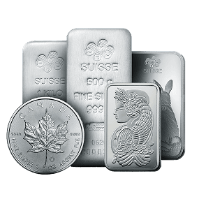 Pièces et lingots en argent