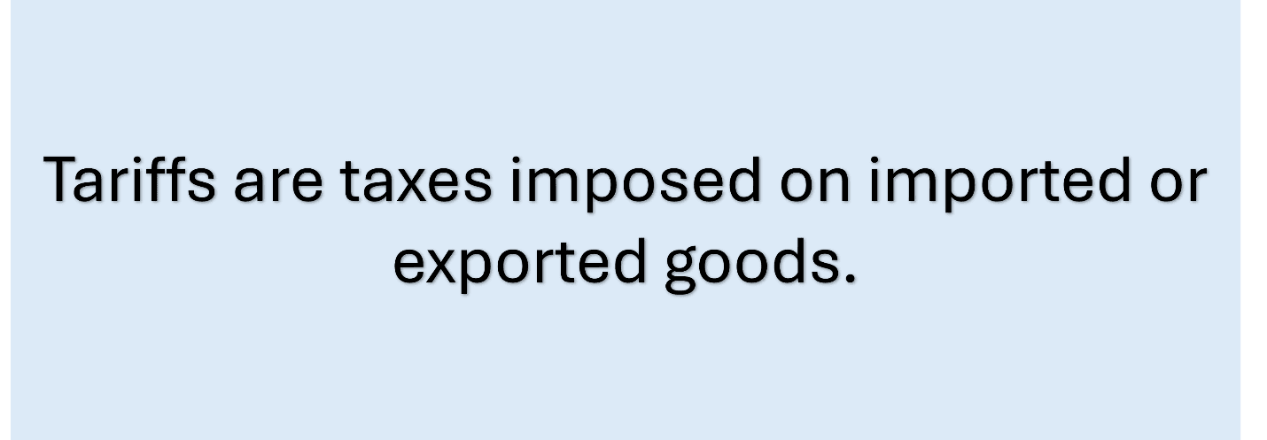 What are tariffs What are tariffs
