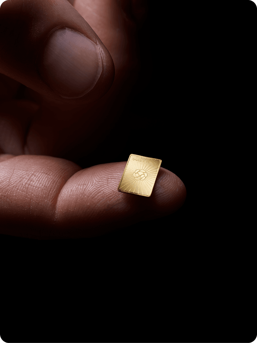 0.5 g GOLD AVENUE gold bar sealed in its numbered, certified card