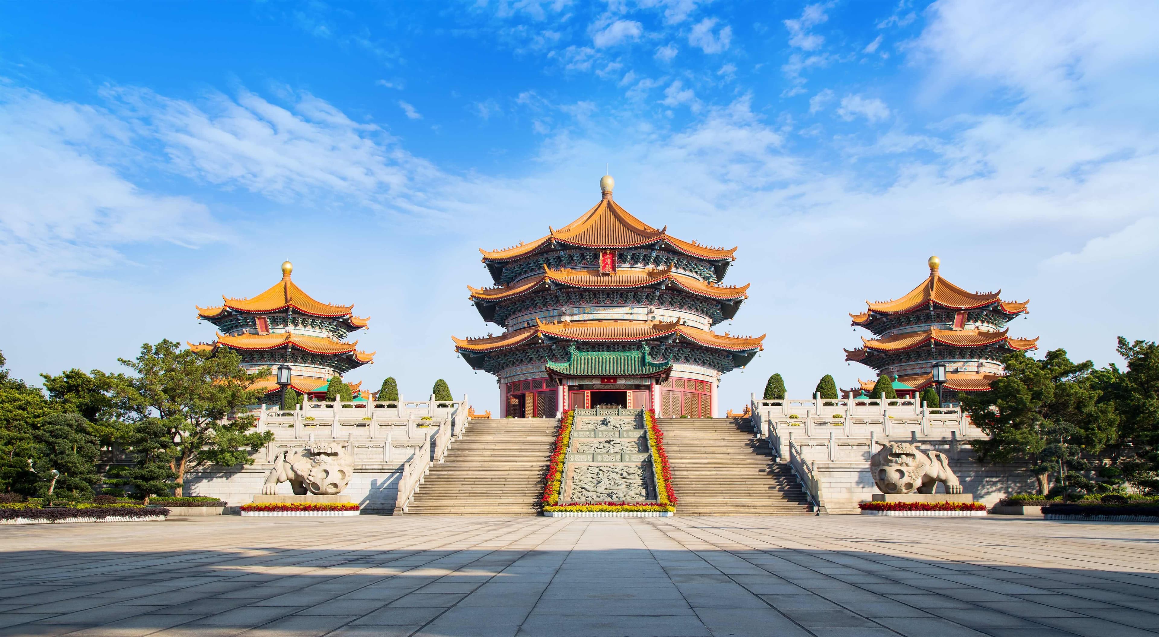 Tempio taoista di Yuanxuan a Canton, Cina Tempio taoista di Yuanxuan a Canton, Cina