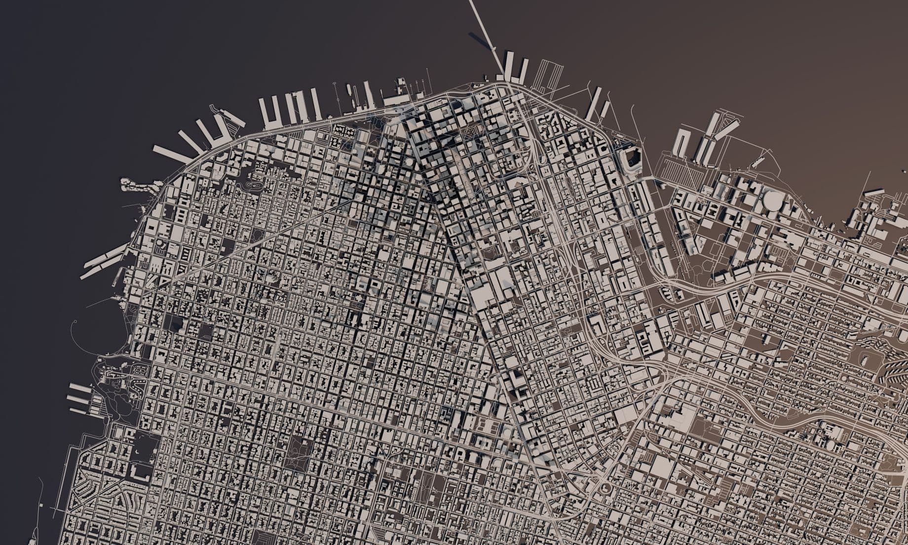 Photo aérienne de San Francisco Photo aérienne de San Francisco