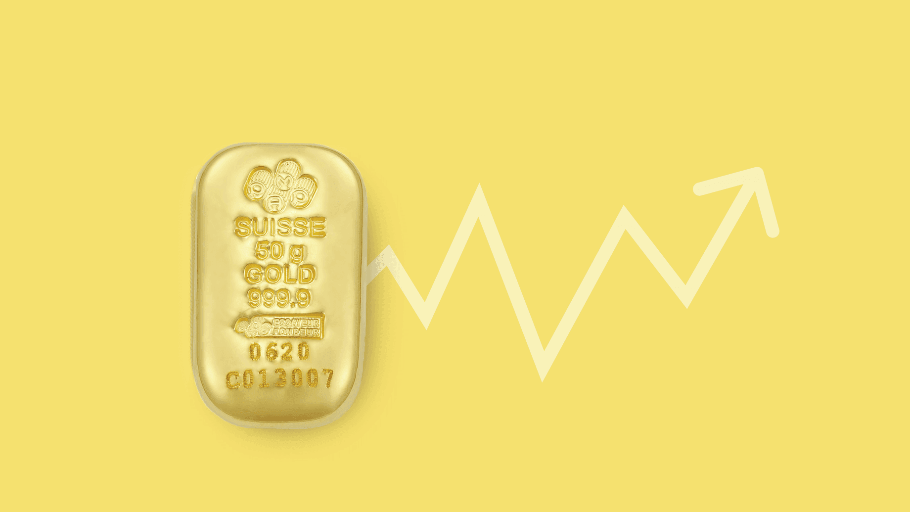 La domanda di oro da parte degli investitori sta crescendo in seguito alle tensioni geopolitiche e alla volatilità del mercato, come dimostra l’immagine di un lingotto d’oro colato con una freccia gialla rivolta all’insù. La domanda di oro da parte degli investitori sta crescendo in seguito alle tensioni geopolitiche e alla volatilità del mercato, come dimostra l’immagine di un lingotto d’oro colato con una freccia gialla rivolta all’insù.