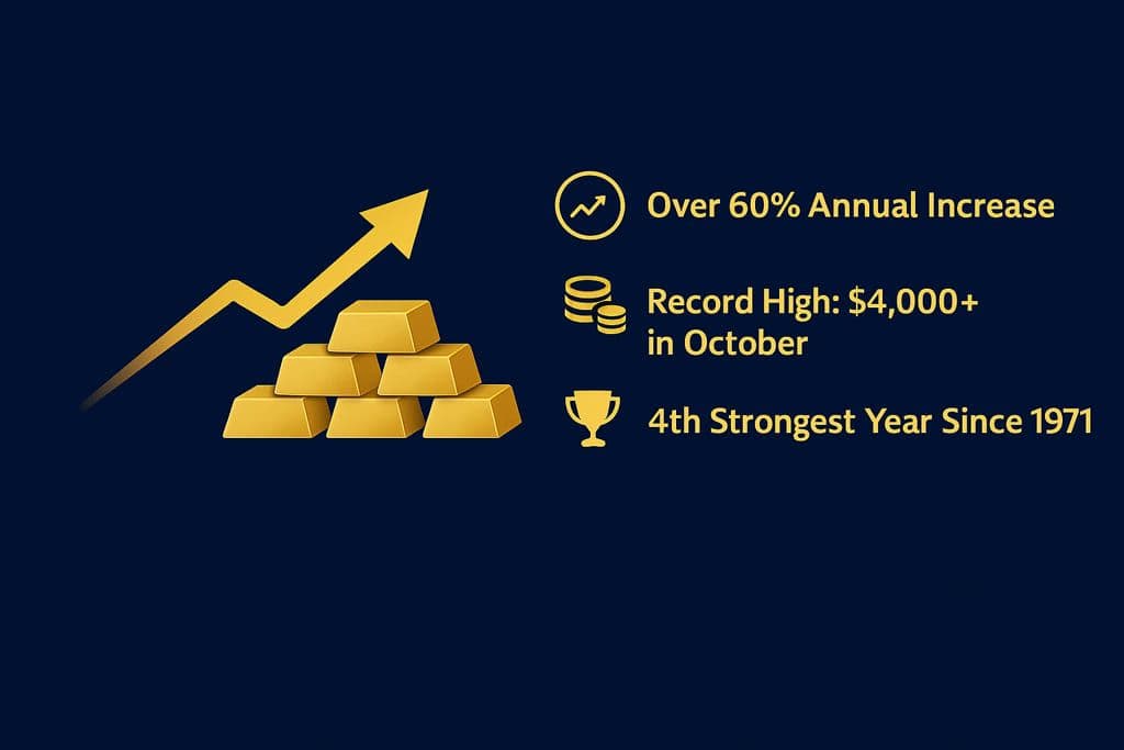 infographic showing the five key drivers of gold performance.