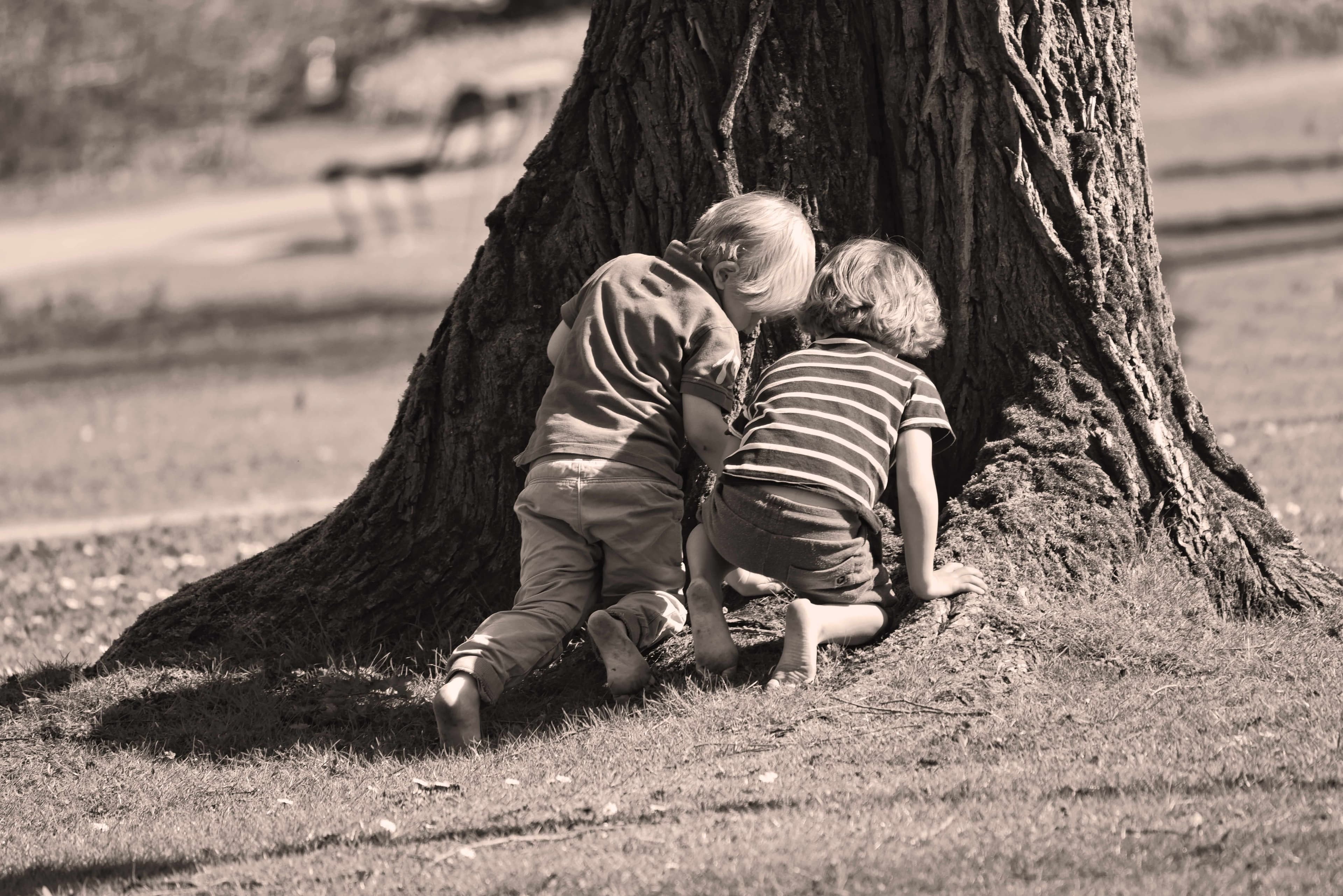 A 100,000 Dollars Child's Play Two children finding a valuable gold treasure