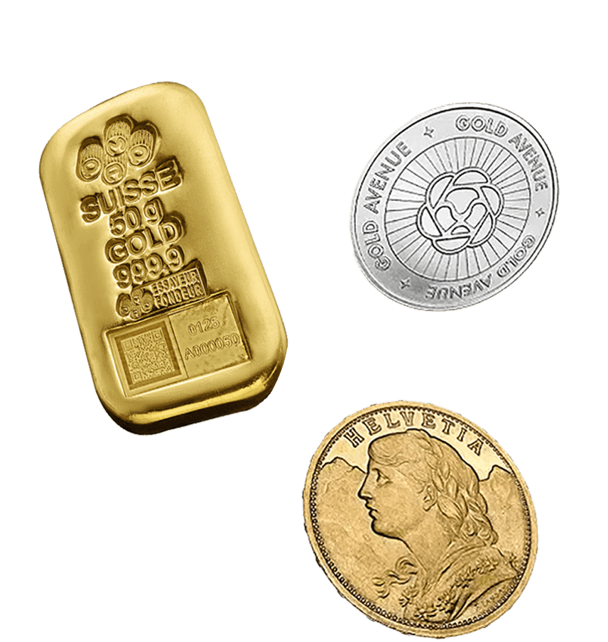 flying gold and silver coins