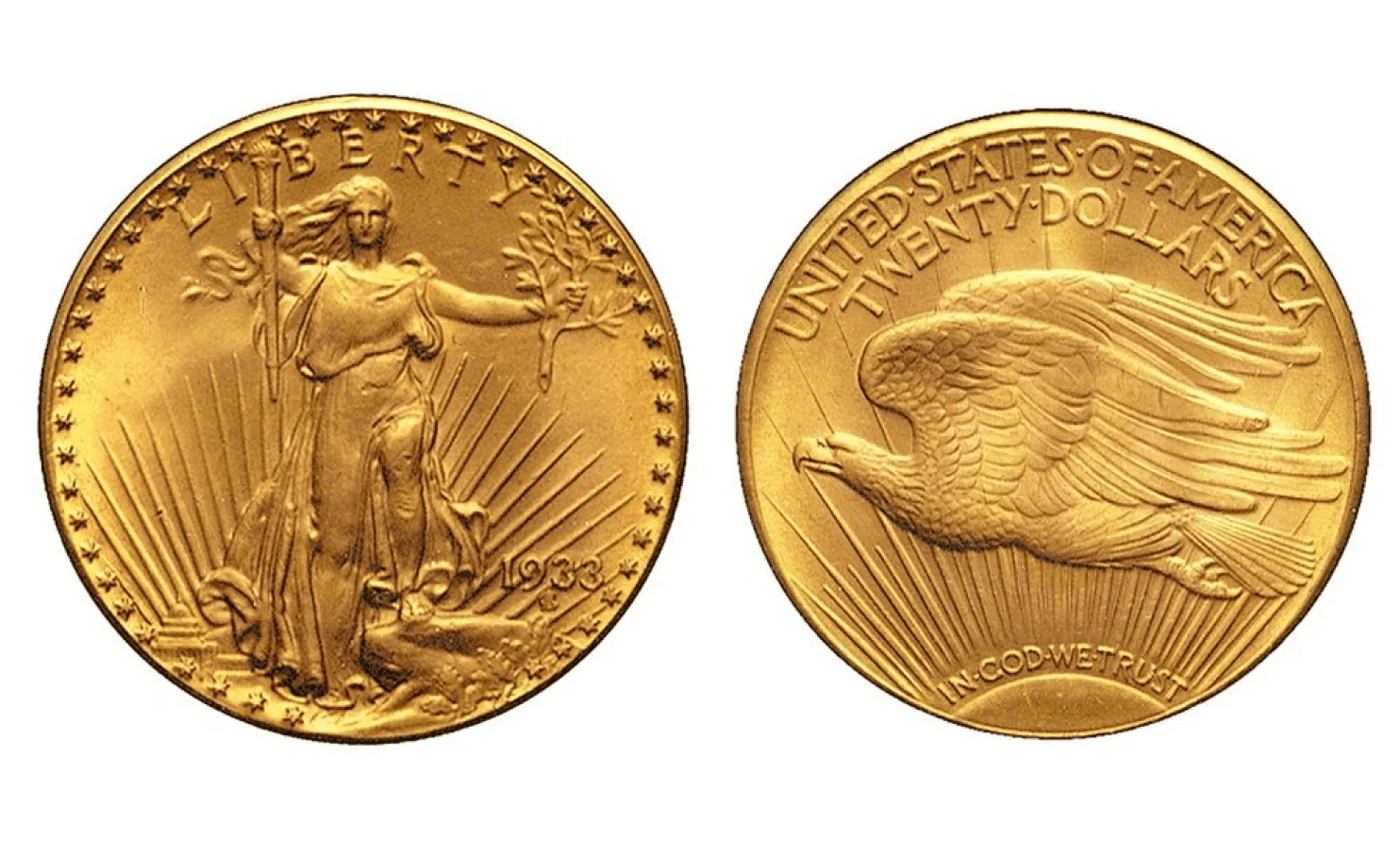 1933 Saint-Gaudens $20 Gold Double Eagle 1933 Saint-Gaudens $20 Gold Double Eagle