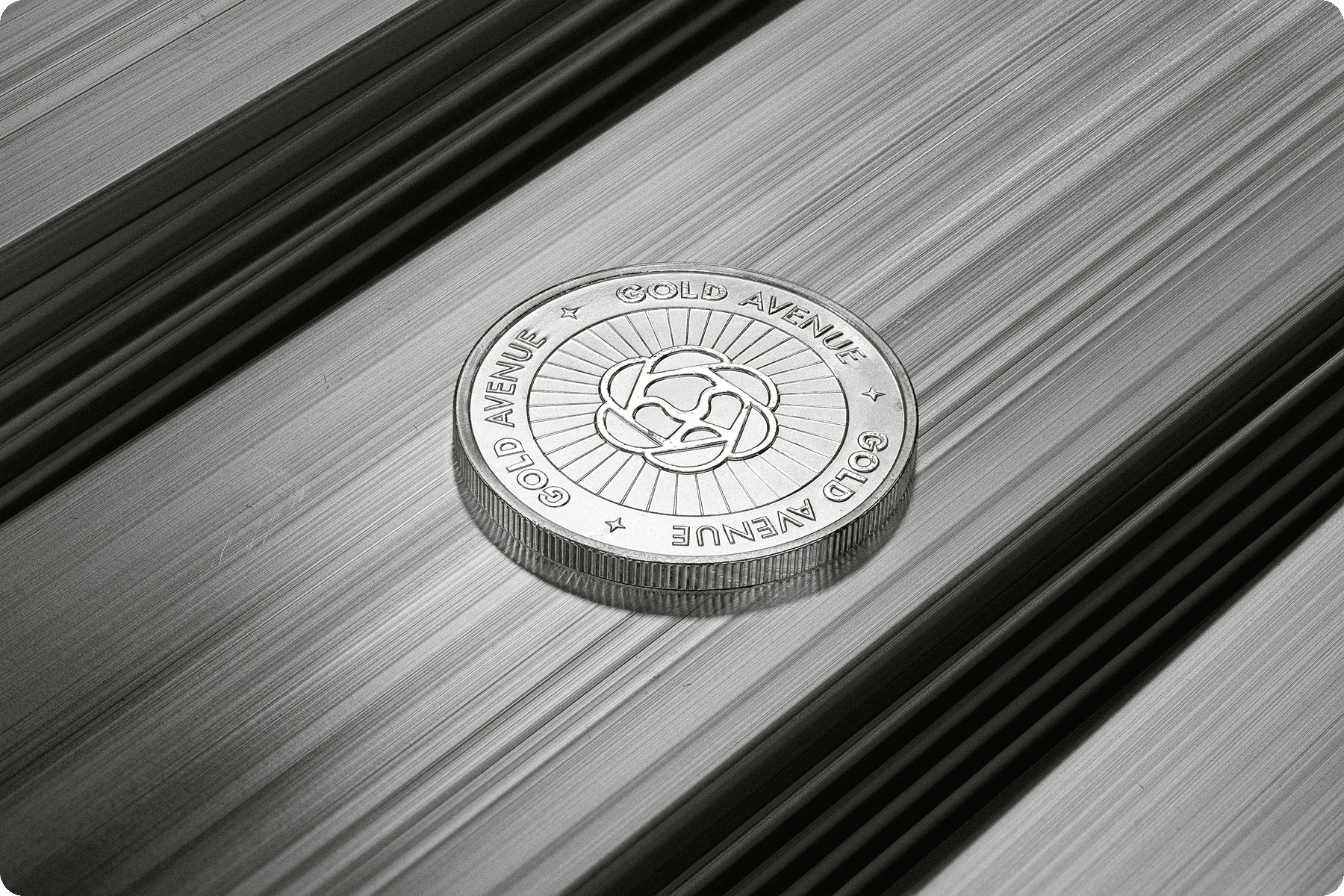 GOLD AVENUE 1 oz silver round