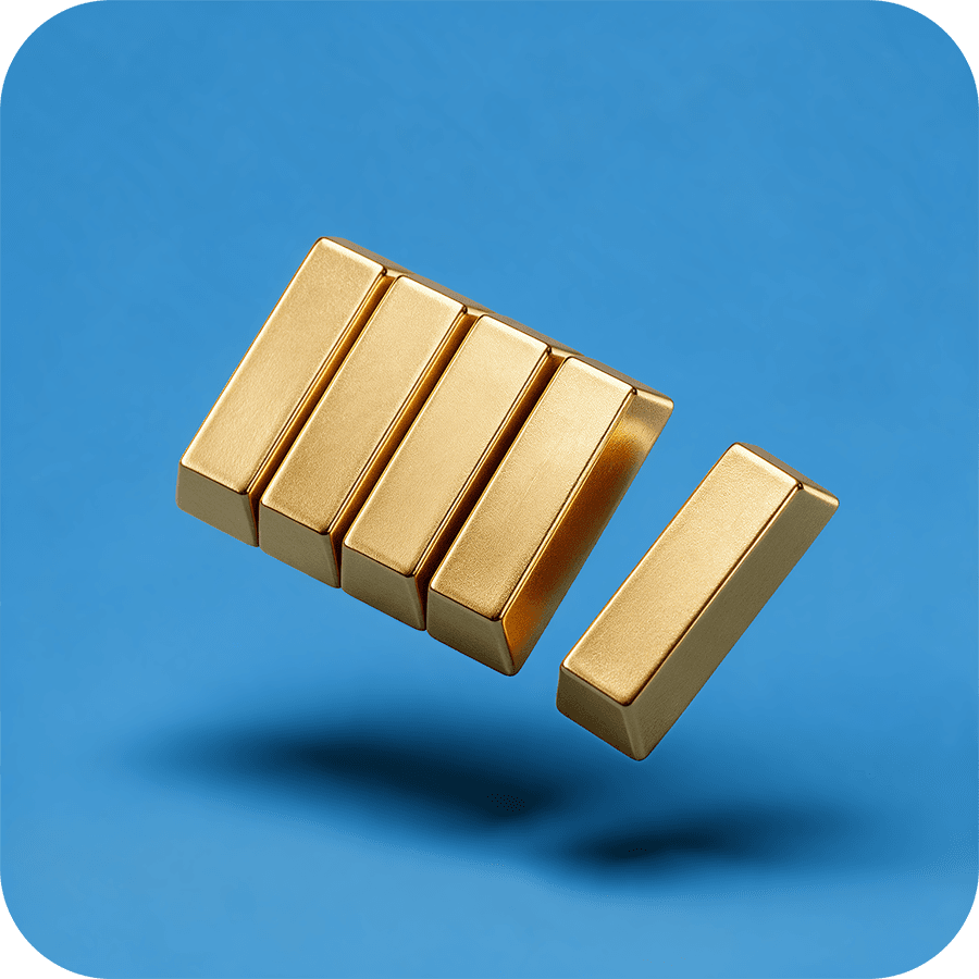 fractional gold and silver