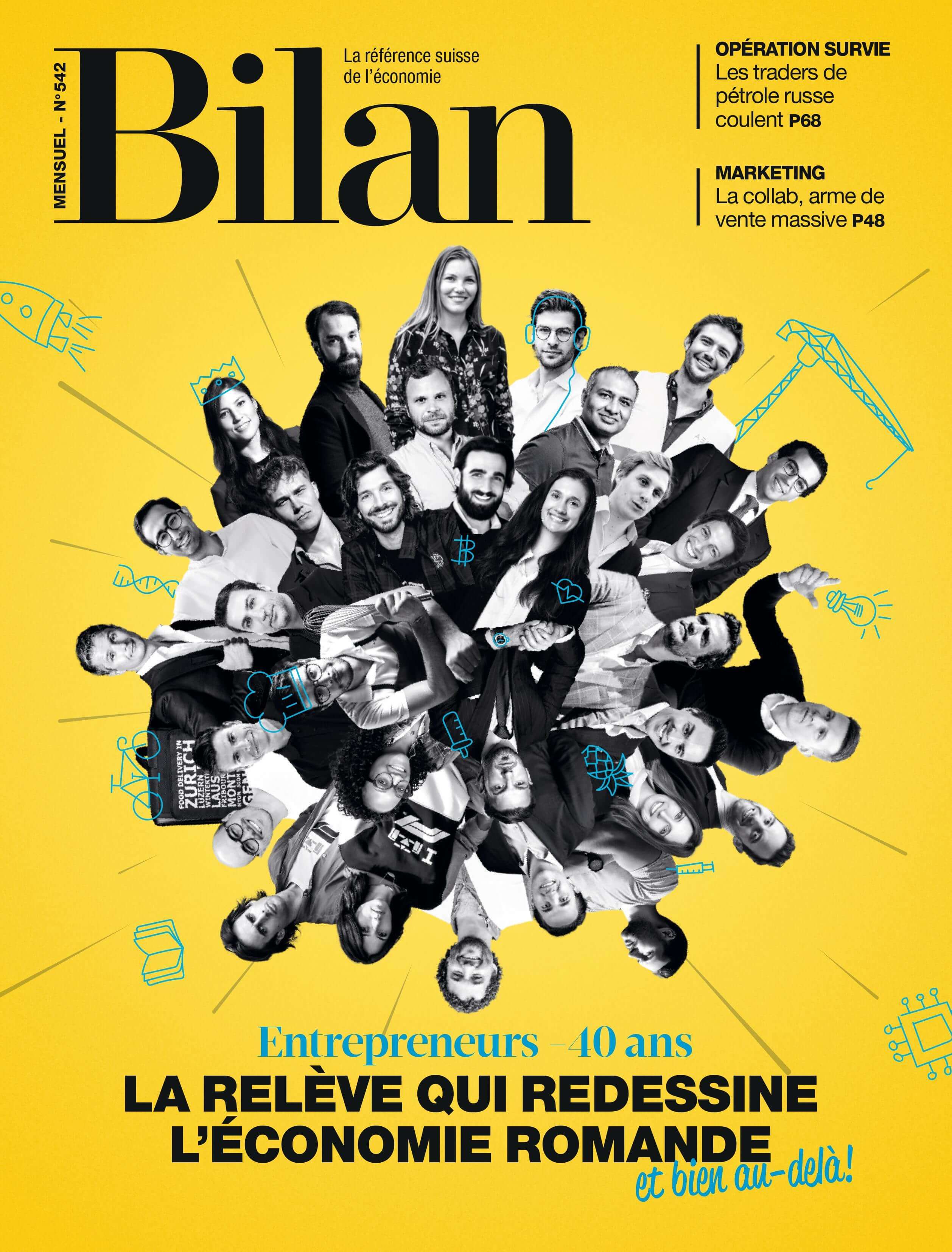 Cover of the magazine Bilan Cover of the magazine Bilan