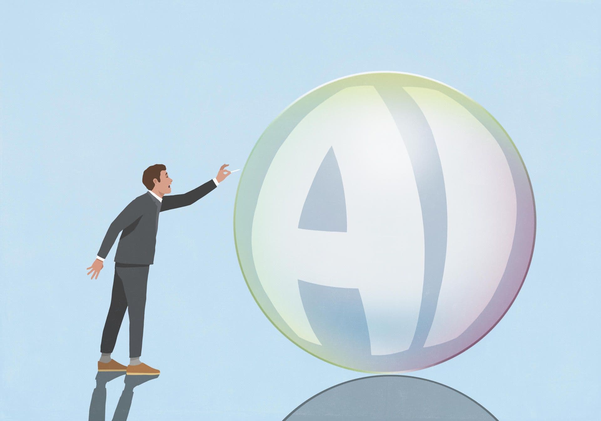 immagine bolla speculativa IA