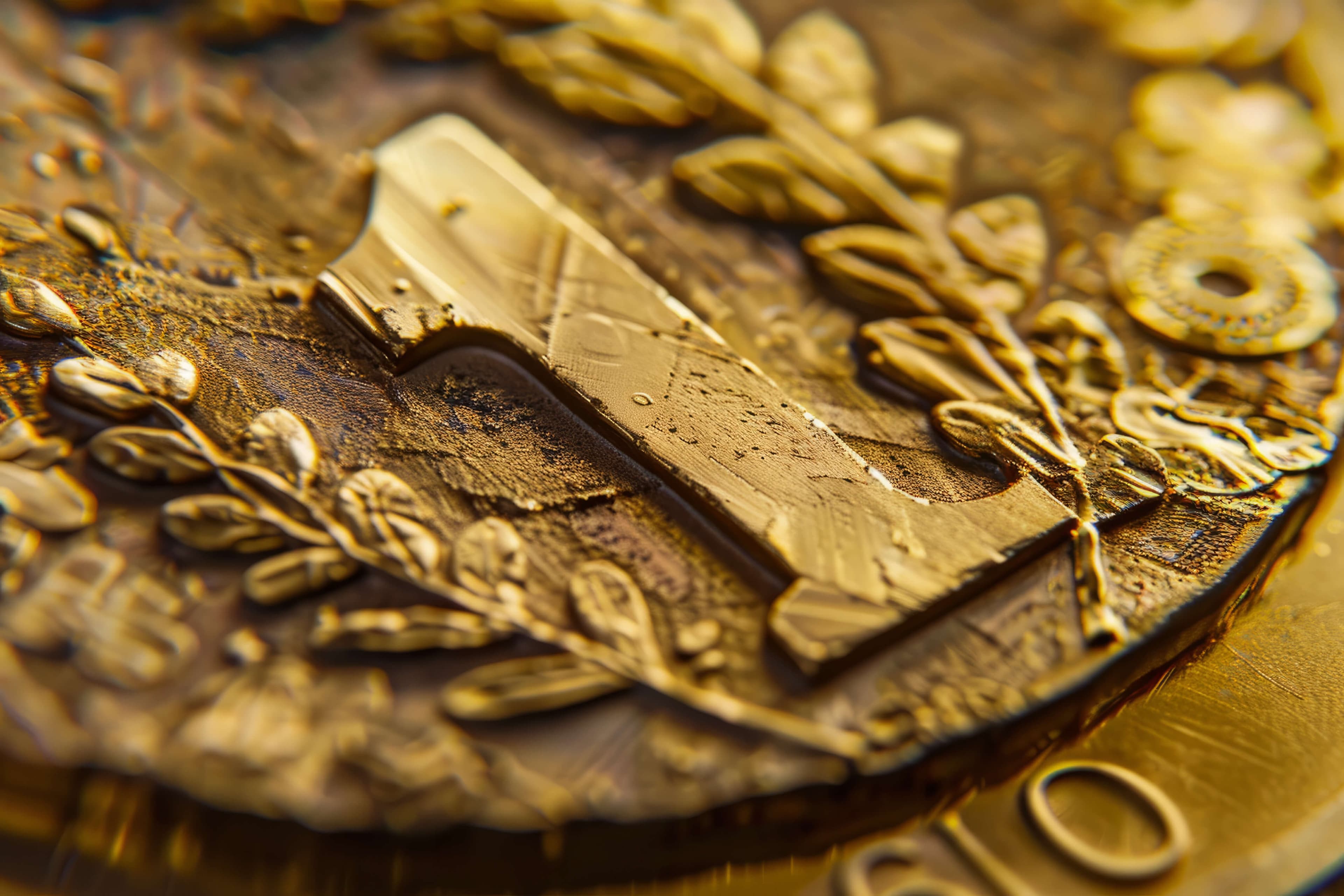 Eine olympische Goldmedaille Eine olympische Goldmedaille