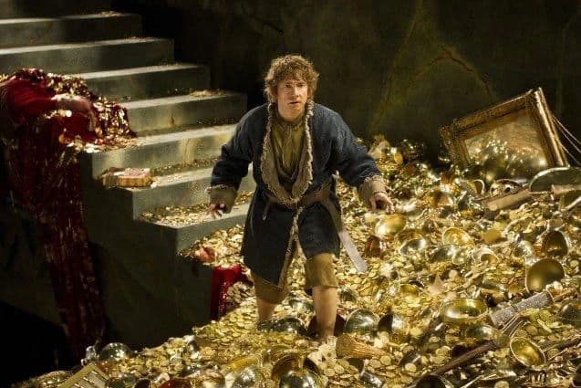 5. Lo Hobbit: La desolazione di Smaug… dove l’oro addirittura brilla nel buio!