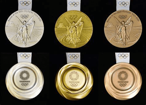 Medaglie olimpiche d'oro, d'argento e di bronzo di anni diversi Medaglie olimpiche d'oro, d'argento e di bronzo di anni diversi