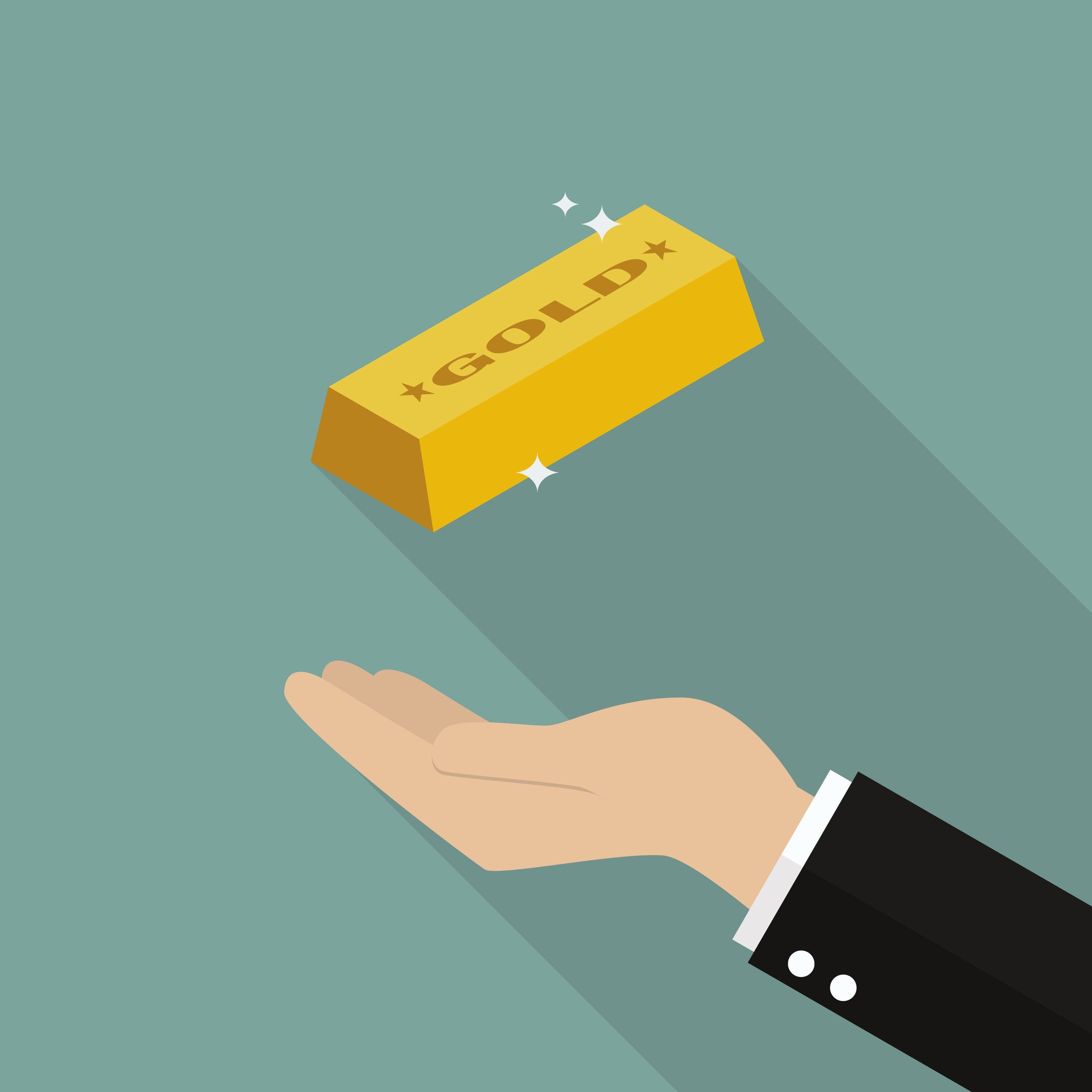 buy gold to protect your savings and wealth in the long term since it will always keep its value in any economic conditions, acting as a traditional hedge against inflation, as shown in the picture of a hand catching a gold bar. buy gold to protect your savings and wealth in the long term since it will always keep its value in any economic conditions, acting as a traditional hedge against inflation, as shown in the picture of a hand catching a gold bar.