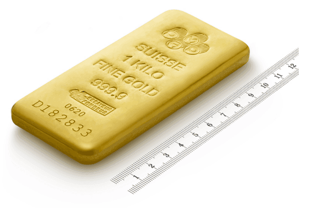 Un lingot d'or d'1 kg de PAMP, disponible sur GOLD AVENUE Un lingot d'or d'1 kg de PAMP, disponible sur GOLD AVENUE