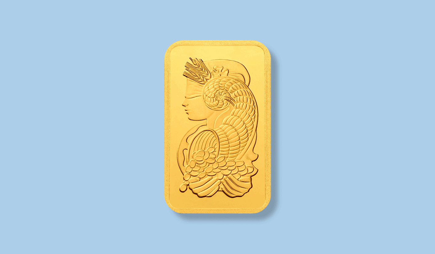 PAMP Suisse Lady Fortuna gold ingot PAMP Suisse Lady Fortuna gold ingot